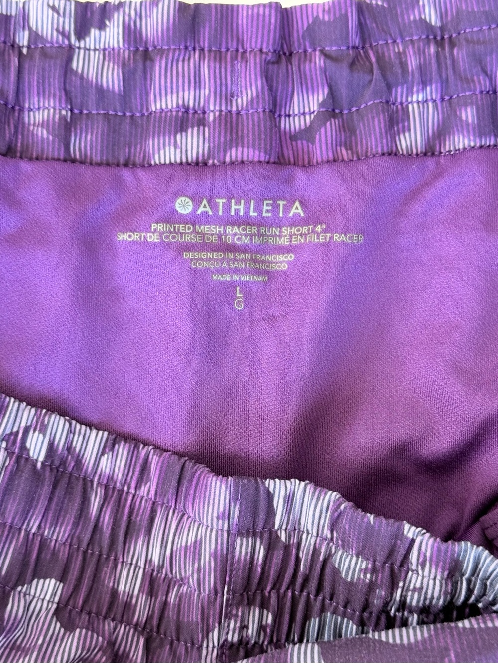 Athleta Mesh Racer Run shorts - Picture 3 of 5